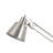 60W Metal Task Lamp with Adjustable Arms and Swivel Head, Silver-1208626778