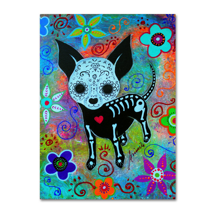 Guenther «Chihuahua Dog Black Face Al», reproduction sur toile tendue, H 19 po x l 14 po x P 2 po
