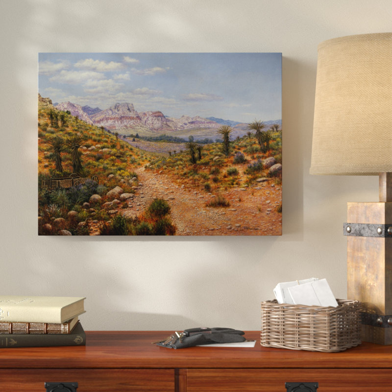 « old espagnol trail », reproduction de photo sur toile tendue, H 18 po x l 24 po x P 2 po