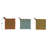 Multi-Tone Cotton Crocheted Pot Holder With Leather Loop