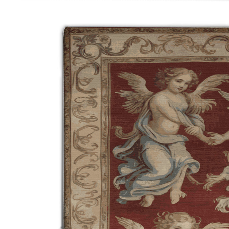 French Brown Indoor and Outdoor Area Rug, Rectangle 2' x 3'