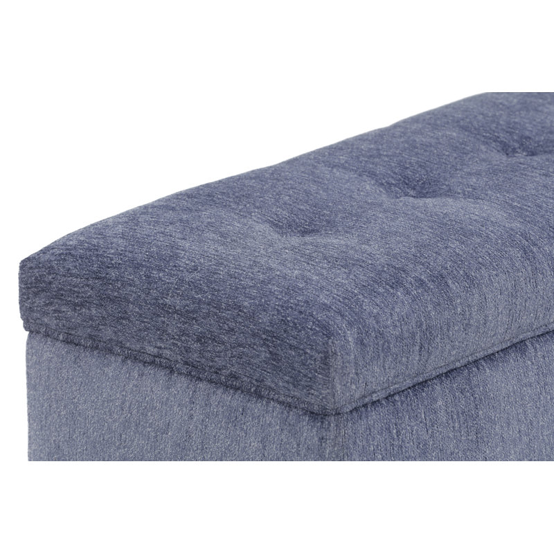 Angela Lift Top Storage Bench, Navy
