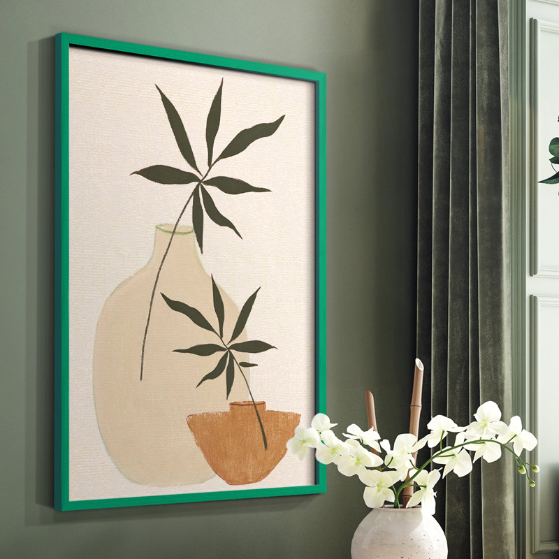 «Santa Fe Still Life I», reproduction encadrée - bois massif, H 10 po x l 8 po, Vert