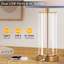 Ensemble de lampes de table en verre 23 po avec contrôle tactile Quinita, ampoules DEL, ports USB-1854854151