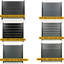 4ft High Aluminium Slatted Fence Kit with 50mm Slats - Modern Garden Fencing (Black & Anthracite Grey)-135422610-135422612-135422614