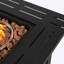 Steel Outdoor Fire Pit Table, Square Propane Fire Pits With Lid & Rocks