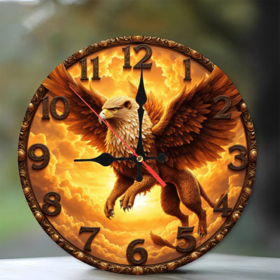 Majestic Griffin Clock