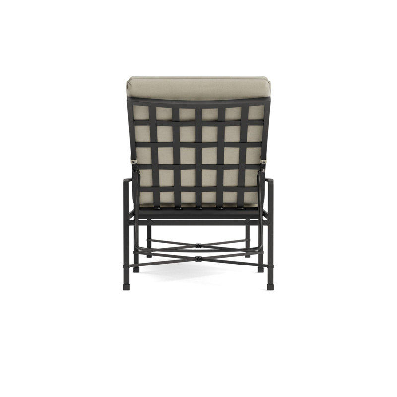 Venetian Outdoor Chaise Lounge, Textured Pewter, Fusion Neptune