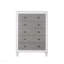 Commode rustique gris et blanc vieilli