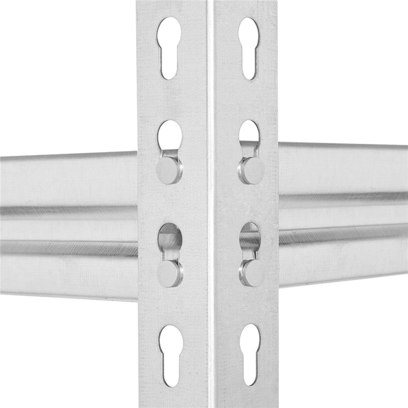 112cm W Steel Height -Adjustable Shelving Unit, Silver