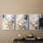 Floral Study  Series  CV  -Set Of 3 Framed Giclee Prints -Ready to Hang-103007048