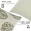 Coussin décoratif en lin viscoélastique vert clair fabriqué à la main Fabividine Kumud, 16 x 16 po-106270135-106270136-106270140