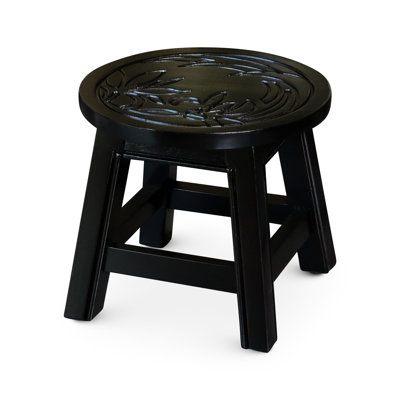 Escabeau floral - et polyvalent pour divers besoins Tabouret en bois élégant, idéal pour les coins repas
