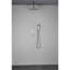 Pomme de douche 12 po à fixation murale, nickel brossé, laiton, profondeur 59 po, largeur 12 po, hauteur 60 po, fixation 9,78 lb, apparence nickel