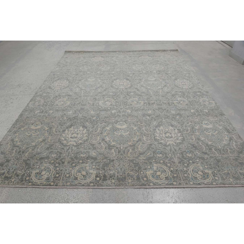 Transitional One-of-a-Kind Rectangle 8'8" X 10'8" Hand Knotted Area Rug