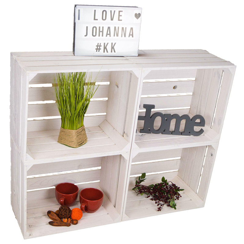 8 Pair Stackable Solid Wood Shoe Rack