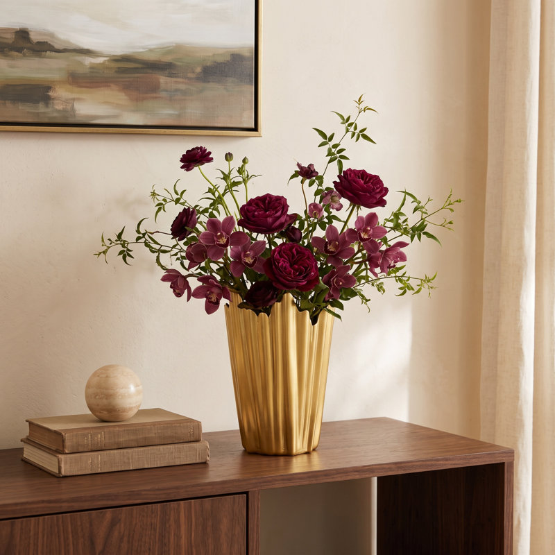Biehl Glass Table Vase 1, Gold