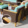Phenice 9 - Person Wicker Outdoor Patio Conversation Furniture Sectional Set with Fire Pit Table