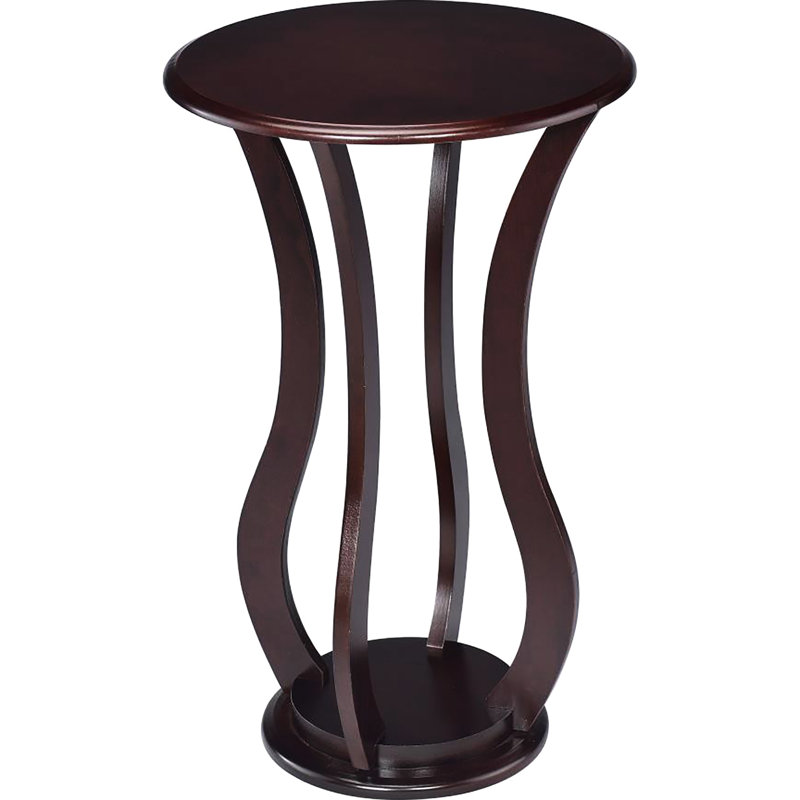 Table d'appoint Glorious Cherry, Plateau en cerisier / base en cerisier