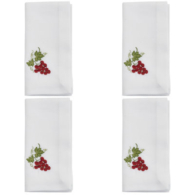 Ensemble de serviettes 4 pièces Grapes Design