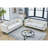 Buttons Tufted Square Arm Sofa Couch,2PCS-1741792011