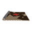 Tapis géométrique noir / rouge / beige-1363357152