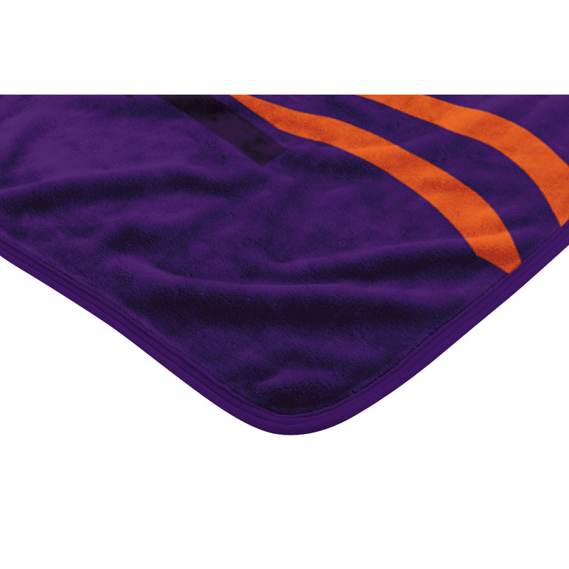 Throw Blanket, Clemson Tigers, Purple/Orange