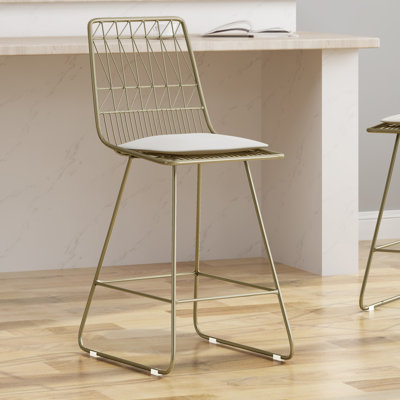 Kerby Upholstered Counter Stool with Metal Frame