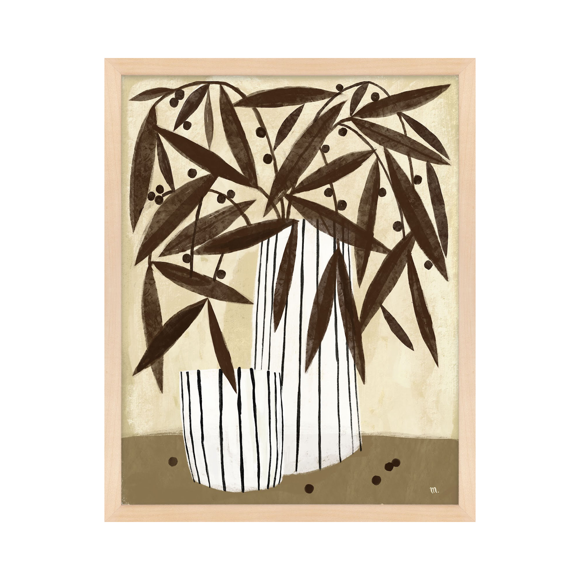 Dry Flowers by StudioM, Maple, 30" H x 24" W x 1.25" D