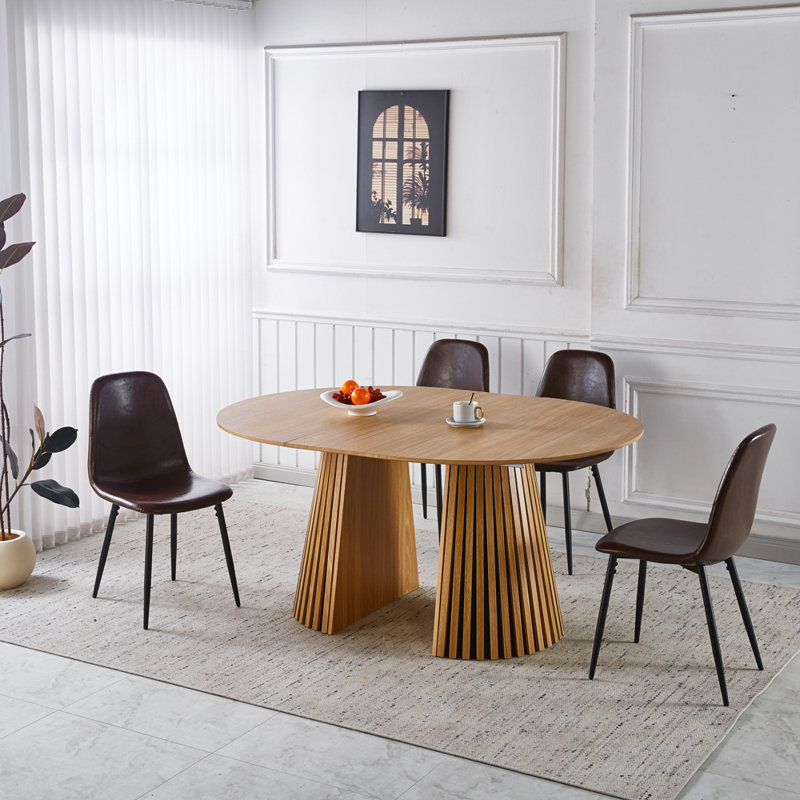 5 Piece Dining Set (Brown)