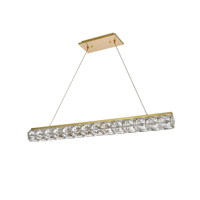 Ultan - Light Pendant, 80" H x 42.5" W x 3.9" D, Gold