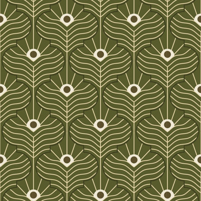 Moroccan Peacock 10' L x 24" W Wallpaper Roll