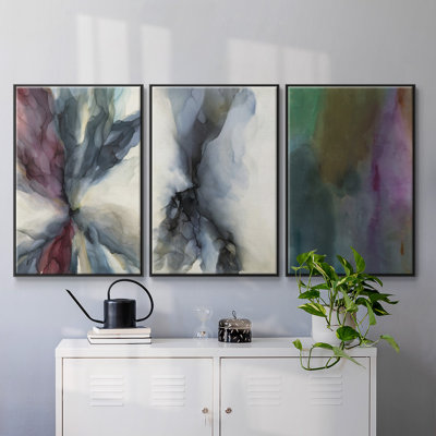 Simple Yet Affecting - 3 Piece Floater Frame Print Set on Canvas