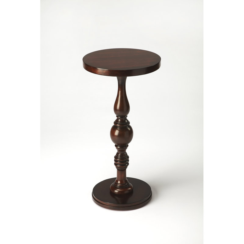 Camilla Pedestal Side Table, Plantation Cherry