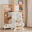 Tour d'apprentissage pour tout-petits avec tableau noir, escabeau pliable pour enfants 3-en-1, tour de cuisine en bois convertible et table d'activité pour tout-petits de 2 à 6 ans