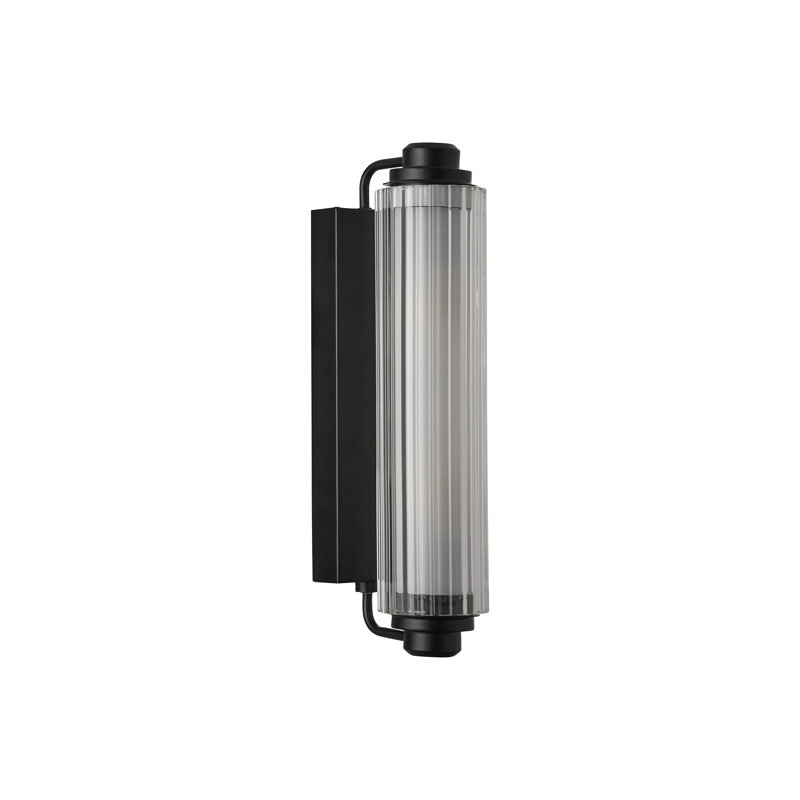 Black Flush Mounted Sconce, Black