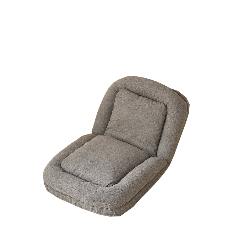 Triple Fold Down Sofa Bed, Gray Fabric
