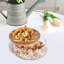 Plateau de rangement pour aliments en verre avec couvercle en bois-87233467