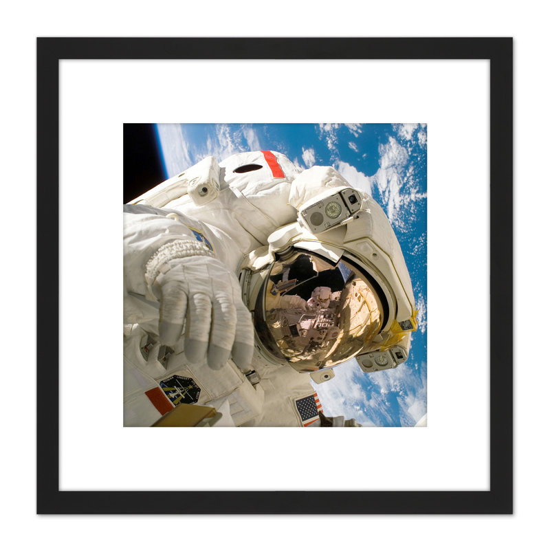 Space NASA Astronaut Sellers Spacewalk Earth Photo 1 Piece Single Picture Frame Wall Art