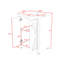 Meuble-lavabo moderne de 24 po avec charnières à fermeture en douceur, lavabo en céramique et conception à dossier ouvert-2007871277