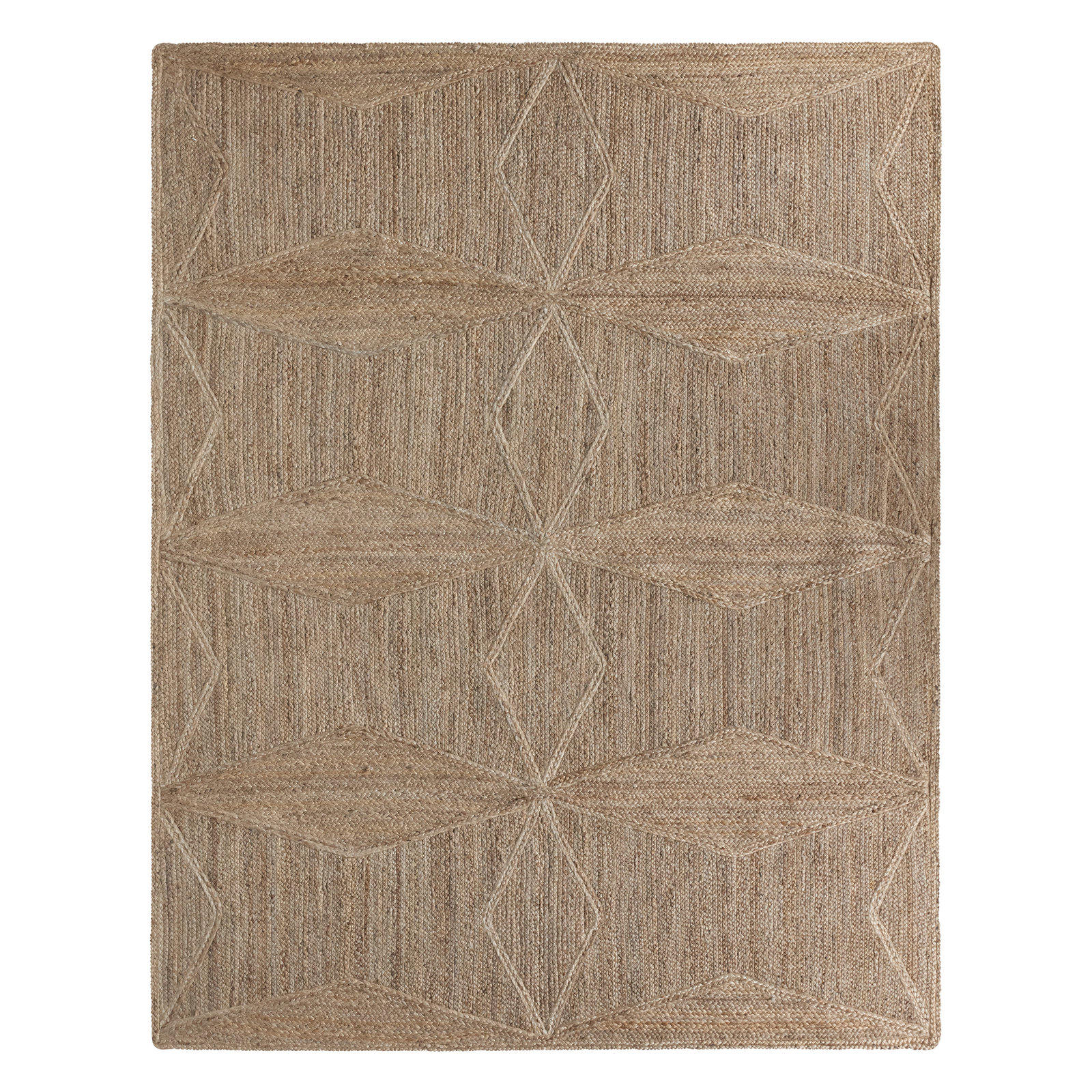 Knox Handwoven Jute/Sisal Area Rug in Beige, Rectangle 8' x 10'