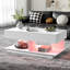 Table basse à rallonge de 41,3 po à 76,7 po, table basse centrale efficace avec plusieurs compartiments de rangement, table basse réglable multifonctionnelle avec espace de rangement caché pour le salon, la table