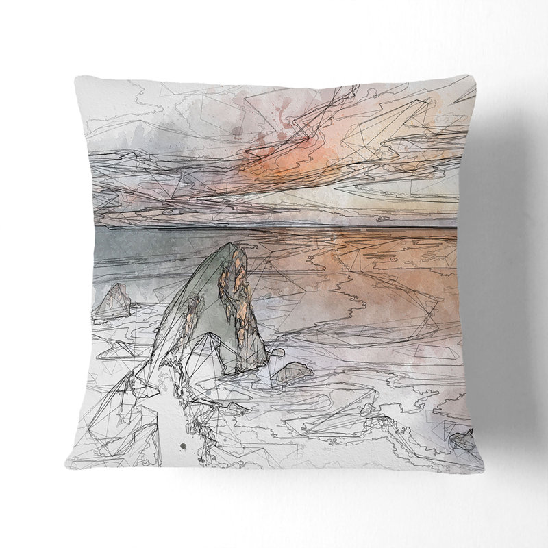 Square Throw Cushion, 55cm H x 55cm W x 20cm D