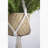 Planter with Cotton Hanger - Set of 2 - 5" x 5" x 4.5" - Brown/Cream