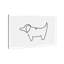 Simple contour de chiot-reproduction d’art-542118407-542118543