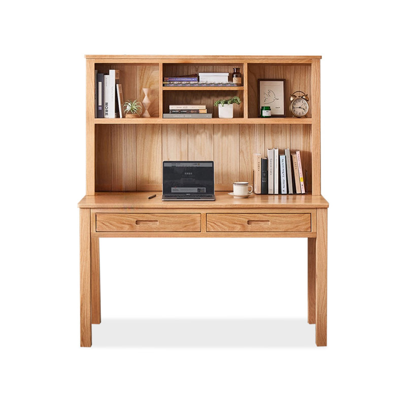 Bureaux rectangulaires en bois massif Burlywood, H 60,83 po x l 39,37 po x P 20,87 po
