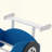 Race Car-Shaped Platform Bed With Wheels-2096486100