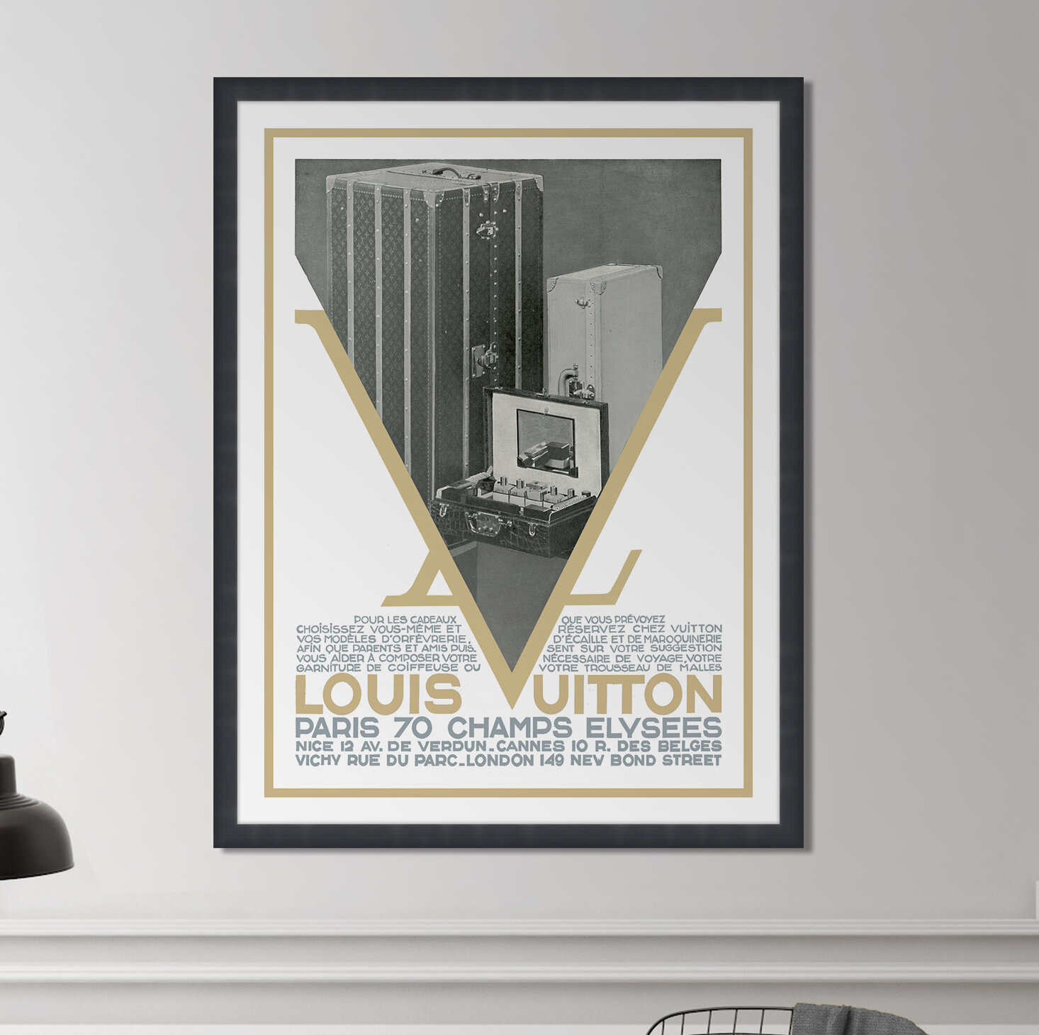 Louis Vuitton Framed On Paper Graphic Art