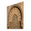 Impression de porte de mosquée marocaine sur bois naturel-50351882
