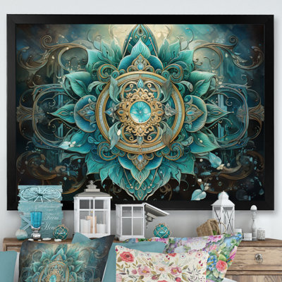 «Hinduisim Sacred Om Symbole» - Art mural sur toile de l'hindouisme